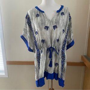 Anthropologie Floreat Lona beaded tunic size small bohemian oversized boho